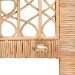 bali & pari Hekima Natural Rattan Standalone Headboard - Coastal Boho Style Handwoven Wicker Bed Backdrop, Queen - BSOWS228-Honey-Rattan-HB-Queen