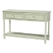 bali & pari Karnia Console Table with Spindle Legs - 2-Drawer Accent Table with Turned Detailing and Open Shelf Storage for Living Room, Hallway, or Bedroom