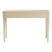 bali & pari Leeba Console Table - 3-Drawer Accent Table with Fluted Wood and Scalloped Framing for Living Room, Hallway, or Entryway - BSOLeeba-Beige-Wooden-3DRW-Console Table