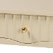 bali & pari Leeba Console Table - 3-Drawer Accent Table with Fluted Wood and Scalloped Framing for Living Room, Hallway, or Entryway - BSOLeeba-Beige-Wooden-3DRW-Console Table