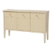 bali & pari Leeba Sideboard - Modern Storage Buffet Console with Fluted Wood and Scalloped Molding for Kitchen or Dining Room