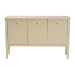 bali & pari Leeba Sideboard - Modern Storage Buffet Console with Fluted Wood and Scalloped Molding for Kitchen or Dining Room - BSOLeeba-Beige-Wooden-3DR-Sideboard