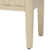 bali & pari Leeba Sideboard - Modern Storage Buffet Console with Fluted Wood and Scalloped Molding for Kitchen or Dining Room - BSOLeeba-Beige-Wooden-3DR-Sideboard