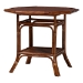 bali & pari Simon Marbled Tortoise Natural Rattan 5-Piece Dining Set - Handwoven Wicker Dining Table with Octagonal Top and 4 Matching Chairs Set - BSOSimon-Tortoise-Rattan-5PC Dining Set