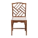 bali & pari Rio Marbled Tortoise Natural Rattan Dining Chair - Handwoven Wicker Accent Side Chair with Removable Cushion, for Dining Room or Accent Seating - BSORio-Tortoise-Rattan-Cushion-DC