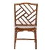 bali & pari Rio Marbled Tortoise Natural Rattan Dining Chair - Handwoven Wicker Accent Side Chair with Removable Cushion, for Dining Room or Accent Seating - BSORio-Tortoise-Rattan-Cushion-DC