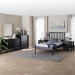 Baxton Studio Callison Spindle 5-Piece Bedroom Set - Farmhouse Platform Bed with Matching Dresser, Chest, and 2-Drawer Nightstands, Black. Twin - BSOEniola-5PC Bedroom Set-Black-Twin