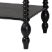 Baxton Studio Denita Spindle 4-Piece Bedroom Set - Farmhouse Platform Bed with Matching Dresser, Chest, and 1-Drawer Nightstand, Black, Twin - BSOAlaba-4PC Bedroom Set-Black-Twin-1NS