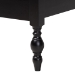 Baxton Studio Callison Spindle Platform Bed - Turned Farmhouse Bed Frame with Spoked Headboard and Sculpted Legs, Black, Twin - BSOMG0259-Black-Twin