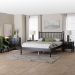 Baxton Studio Callison Spindle 4-Piece Bedroom Set - Farmhouse Platform Bed with Matching Dresser and 2-Drawer Nightstands, Black, Full - BSOEniola-4PC Bedroom Set-Black-Full