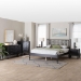 Baxton Studio Callison Spindle 5-Piece Bedroom Set - Farmhouse Platform Bed with Matching Dresser, Chest, and 2-Drawer Nightstands, Black, Full - BSOEniola-5PC Bedroom Set-Black-Full