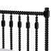 Baxton Studio Callison Spindle 5-Piece Bedroom Set - Farmhouse Platform Bed with Matching Dresser, Chest, and 2-Drawer Nightstands, Black, Full - BSOEniola-5PC Bedroom Set-Black-Full