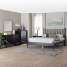 Baxton Studio Denita Spindle 4-Piece Bedroom Set - Farmhouse Platform Bed with Matching Dresser, Chest, and 1-Drawer Nightstand, Black, Queen - BSOAlaba-4PC Bedroom Set-Black-Queen-1NS