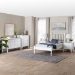 Baxton Studio Callison Spindle 5-Piece Bedroom Set - Farmhouse Platform Bed with Matching Dresser, Chest, and 2-Drawer Nightstands, White, Twin - BSOEniola-5PC Bedroom Set-White-Twin