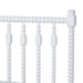 Baxton Studio Callison Spindle Platform Bed - Turned Farmhouse Bed Frame with Spoked Headboard and Sculpted Legs, White, Twin - BSOMG0259-White-Twin