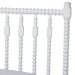 Baxton Studio Callison Spindle Platform Bed - Turned Farmhouse Bed Frame with Spoked Headboard and Sculpted Legs, White, Full - BSOMG0259-White-Full