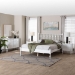 Baxton Studio Callison Spindle 4-Piece Bedroom Set - Farmhouse Platform Bed with Matching Dresser and 2-Drawer Nightstands, White, Full - BSOEniola-4PC Bedroom Set-White-Full