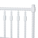 Baxton Studio Denita Spindle 4-Piece Bedroom Set - Farmhouse Platform Bed with Matching Dresser and 1-Drawer Nightstands, White, Queen - BSOAlaba-4PC Bedroom Set-White-Queen-2NS