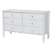 Baxton Studio Callison Spindle 5-Piece Bedroom Set - Farmhouse Platform Bed with Matching Dresser, Chest, and 2-Drawer Nightstands, White, Full - BSOEniola-5PC Bedroom Set-White-Full