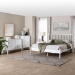 Baxton Studio Denita Spindle 4-Piece Bedroom Set - Farmhouse Platform Bed with Matching Dresser, Chest, and 1-Drawer Nightstand, White, Queen - BSOAlaba-4PC Bedroom Set-White-Queen-1NS