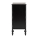 Baxton Studio Callison Spindle Chest - 4-Drawer Farmhouse Vertical Cabinet with Turned Accents for Bedroom, Black - BSOMG9020-Black-4DW-Chest