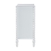 Baxton Studio Callison Spindle Chest - 4-Drawer Farmhouse Vertical Cabinet with Turned Accents for Bedroom, White - BSOMG9020-White-4DW-Chest