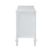Baxton Studio Callison Spindle Dresser - 6-Drawer Farmhouse Horizontal Cabinet with Turned Accents for Bedroom, White - BSOMG9020-White-6DW-Dresser