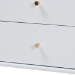 Baxton Studio Callison Spindle Dresser - 6-Drawer Farmhouse Horizontal Cabinet with Turned Accents for Bedroom, White - BSOMG9020-White-6DW-Dresser