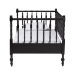 Baxton Studio Callison Spindle Daybed - Turned Farmhouse Sofa Bed with Spoked Frame Border for Living Room, Guest Room, or Kids Room, Black, Twin - BSOMG0259-1-Black-Twin-Daybed