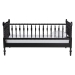 Baxton Studio Callison Spindle Daybed - Turned Farmhouse Sofa Bed with Spoked Frame Border for Living Room, Guest Room, or Kids Room, Black, Twin - BSOMG0259-1-Black-Twin-Daybed