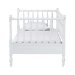 Baxton Studio Callison Spindle Daybed - Turned Farmhouse Sofa Bed with Spoked Frame Border for Living Room, Guest Room, or Kids Room, White, Twin - BSOMG0259-1-White-Twin-Daybed