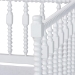 Baxton Studio Callison Spindle Daybed - Turned Farmhouse Sofa Bed with Spoked Frame Border for Living Room, Guest Room, or Kids Room, White, Twin - BSOMG0259-1-White-Twin-Daybed