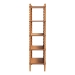 Baxton Studio Lucera Bobbin Display Shelf - 5-Tier Open Frame Vertical Bookcase with Spindle Posts for Living Room or Ofice, Oak Brown - BSOMG9011-NT Oak-Display Shelf
