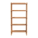 Baxton Studio Lucera Bobbin Display Shelf - 5-Tier Open Frame Vertical Bookcase with Spindle Posts for Living Room or Ofice, Oak Brown - BSOMG9011-NT Oak-Display Shelf