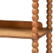 Baxton Studio Lucera Bobbin Display Shelf - 5-Tier Open Frame Vertical Bookcase with Spindle Posts for Living Room or Ofice, Oak Brown - BSOMG9011-NT Oak-Display Shelf