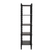 Baxton Studio Lucera Bobbin Display Shelf - 5-Tier Open Frame Vertical Bookcase with Spindle Posts for Living Room or Office, Black - BSOMG9011-Black-Display Shelf