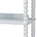 Baxton Studio Lucera Bobbin Display Shelf - 5-Tier Open Frame Vertical Bookcase with Spindle Posts for Living Room or Office, White - BSOMG9011-White-Display Shelf