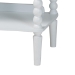 Baxton Studio Lucera Bobbin Display Shelf - 5-Tier Open Frame Vertical Bookcase with Spindle Posts for Living Room or Office, White - BSOMG9011-White-Display Shelf