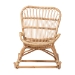 bali & pari Mahin Natural Rattan Rocking Chair - Handwoven Wicker Accent Rocker with Curved Armrests and High Back, Boho Coastal Lounge Chair for Living Room or Sunroom - BSODC8005-Light Honey Rattan-RC