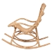 bali & pari Mahin Natural Rattan Rocking Chair - Handwoven Wicker Accent Rocker with Curved Armrests and High Back, Boho Coastal Lounge Chair for Living Room or Sunroom - BSODC8005-Light Honey Rattan-RC