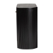 bali & pari Keshet Fluted Wood Storage Cabinet - 2-Door Accent Cabinet with Vertical Slat Panels and Metal Door Pulls for Living Room or Entryway - BSOKeshet-Black-Wooden-2DR-Cabinet