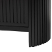 bali & pari Keshet Fluted Wood Storage Cabinet - 2-Door Accent Cabinet with Vertical Slat Panels and Metal Door Pulls for Living Room or Entryway - BSOKeshet-Black-Wooden-2DR-Cabinet