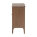 bali & pari Latifa Storage Cabinet - 2-Door Accent Cabinet with Rounded Edges and Metal Door Pulls for Living Room or Entryway - BSOLatifa-Antq Brown-Wooden-2DR-Cabinet