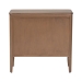 bali & pari Latifa Storage Cabinet - 2-Door Accent Cabinet with Rounded Edges and Metal Door Pulls for Living Room or Entryway - BSOLatifa-Antq Brown-Wooden-2DR-Cabinet