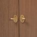 bali & pari Latifa Storage Cabinet - 2-Door Accent Cabinet with Rounded Edges and Metal Door Pulls for Living Room or Entryway - BSOLatifa-Antq Brown-Wooden-2DR-Cabinet