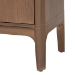bali & pari Latifa Storage Cabinet - 2-Door Accent Cabinet with Rounded Edges and Metal Door Pulls for Living Room or Entryway - BSOLatifa-Antq Brown-Wooden-2DR-Cabinet