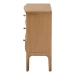 bali & pari Lavi Fluted Wood Chest - 3-Drawer Storage Chest with Textured Drawer Fronts and Round Knobs for Bedroom - BSOLavi-Antq Beige-Wooden-3DRW-Chest