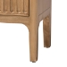 bali & pari Lavi Fluted Wood Chest - 3-Drawer Storage Chest with Textured Drawer Fronts and Round Knobs for Bedroom - BSOLavi-Antq Beige-Wooden-3DRW-Chest