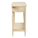 bali & pari Liba Console Table - 3-Drawer Accent Table with Scalloped Detailing and Open Shelf Storage for Hallway, Entryway, or Living Room - BSOLiba-Beige-Wooden-3DRW-Console Table