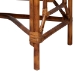 bali & pari Basile Marbled Tortoise Natural Rattan Desk - 2-Drawer Writing Desk with Open Geometric Frame and Woven Detailing for Home Office - BSOWS223-Rattan/Tortoise-Desk